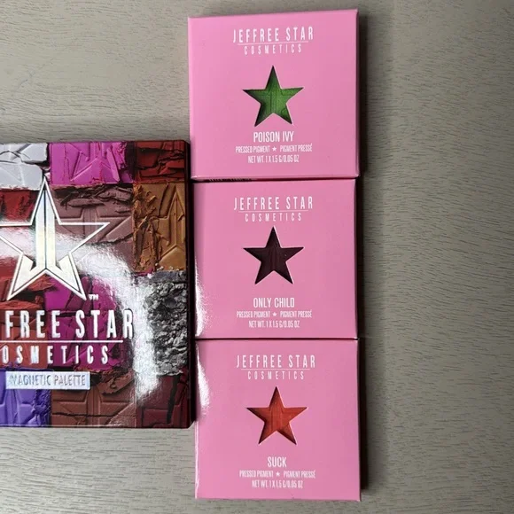 Jeffree Star Cosmetics Magnetic Palette and Lot of Eyeshadows Pressed Pigments - Picture 3 of 11